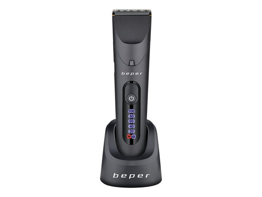 Rechargeable hair clipper with LED screen, Beper 40.743