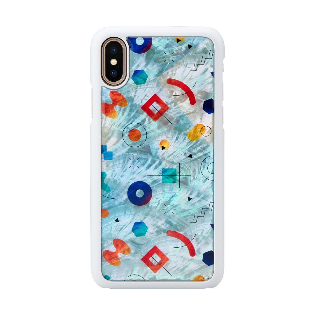 Smartphone cover iPhone XS/S iKins Poppin Rock White