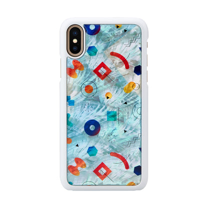 Viedtālruņa vāciņš iPhone XS/S iKins Poppin Rock White