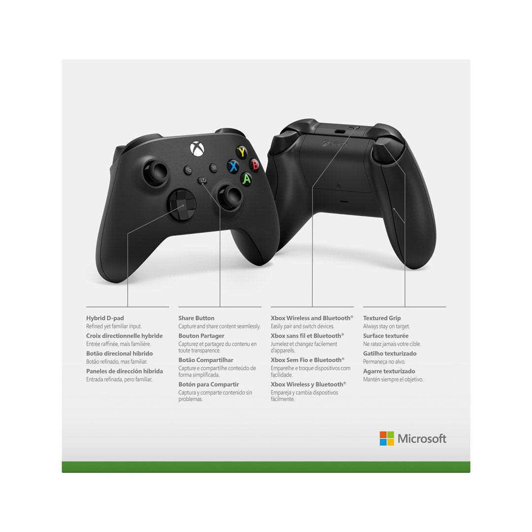 Xbox Series bezvadu kontrolieris, Carbon Black, Microsoft