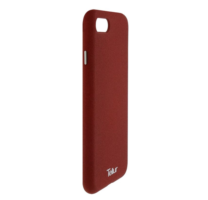 Soft case with rough surface for iPhone 7, Tellur burgundy