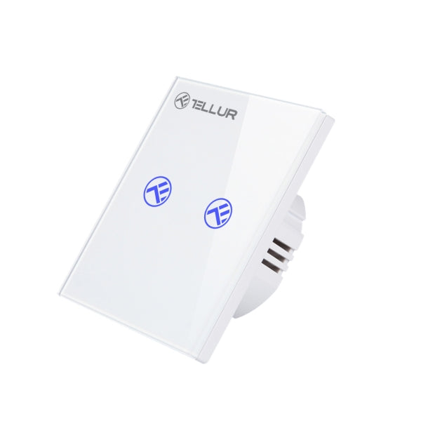 Tellur Smart WiFi Switch SS2N 2 Port 1800W 10A - Viedais WiFi Slēdzis ar Diviem Portiem