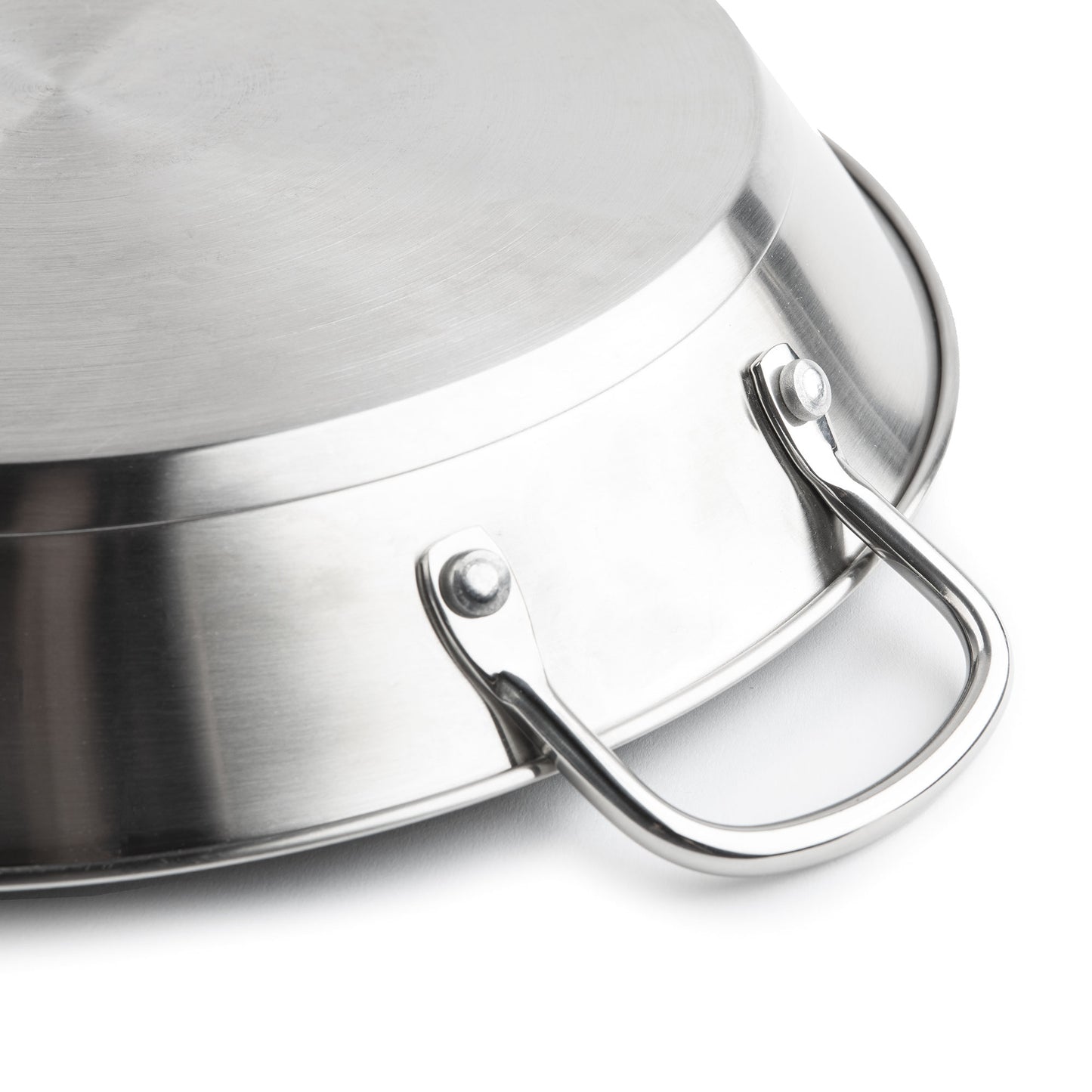 Stainless steel paella pan 32cm Jata HPAE2132