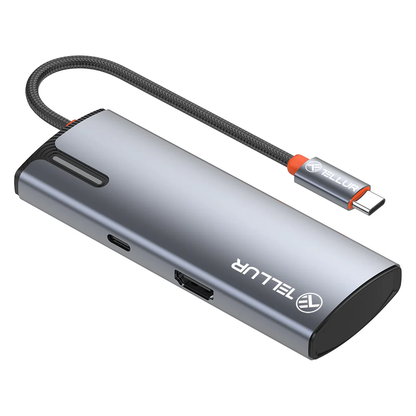 Концентратор USB-C с HDMI, 3xUSB 3.0, PD3.0 100 Вт — Tellur