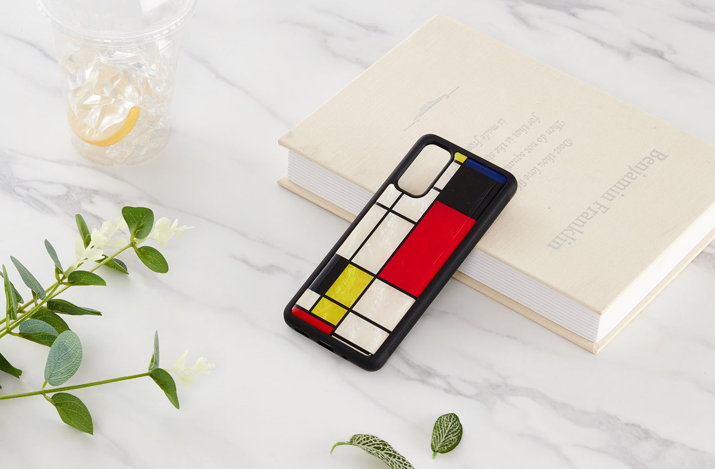 Samsung Galaxy S20 protective cover iKins black mondrian