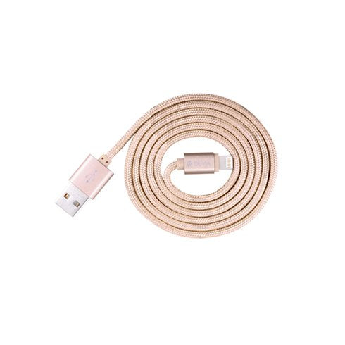 Devia Fashion Series Cable for Lightning (MFi, 2.4A 1.2M) rose gold