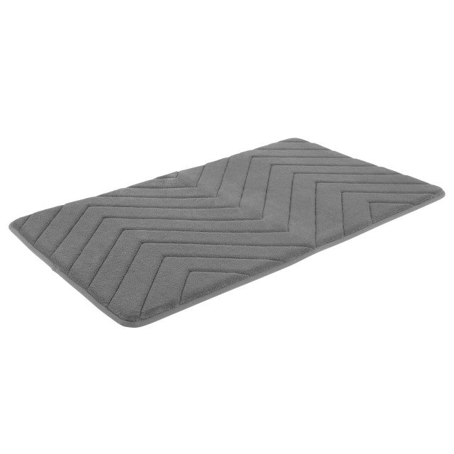 Beldray MFBEL22511GRYEU7 Chevron Bathmat grey