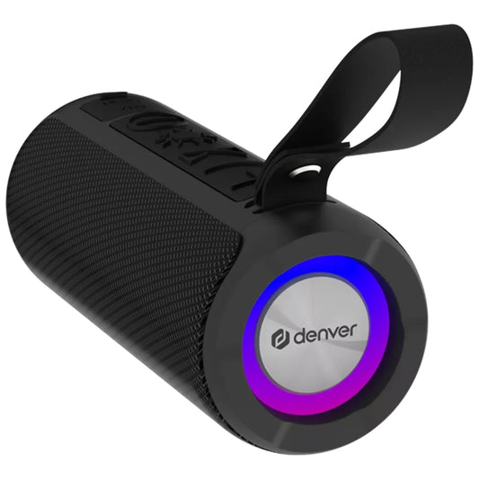 Melns Bluetooth skaļrunis ar neilona siksniņu Denver BTV-213B