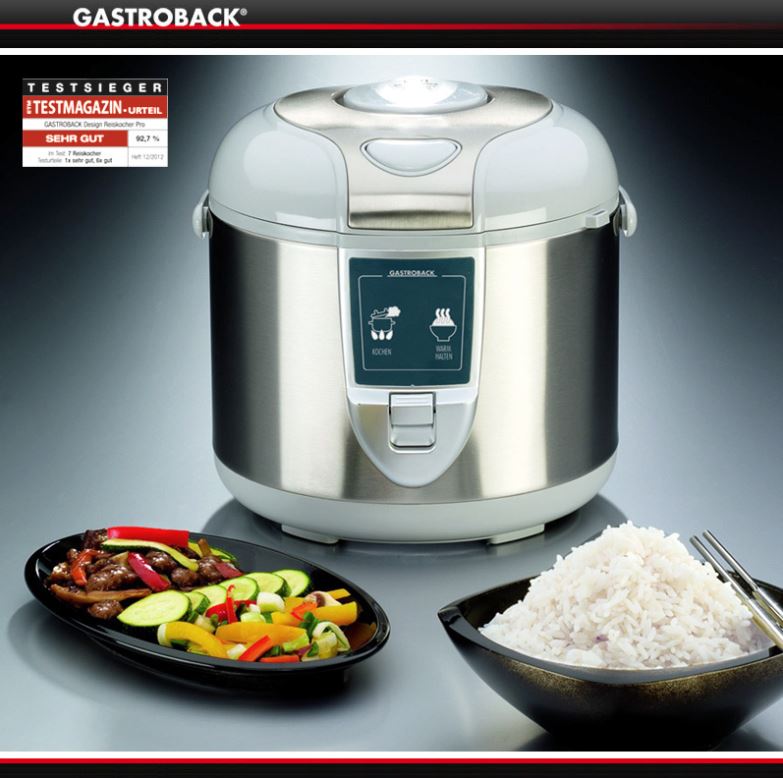 Рисоварка Gastroback 42518 Design Rice Cooker Pro, емкость 5 л