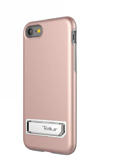 iPhone 7 Pink Protective Cover with Metal Stand - Tellur