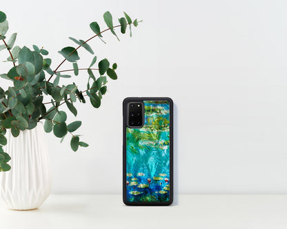 Черный чехол Water Lily для Samsung Galaxy S20+ iKins