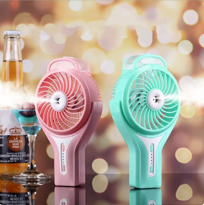 Handheld air humidifier with fan, LILENG-853