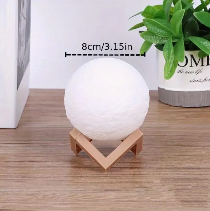 LED night lamp 3D moon shape, 7.87cm, fast delivery