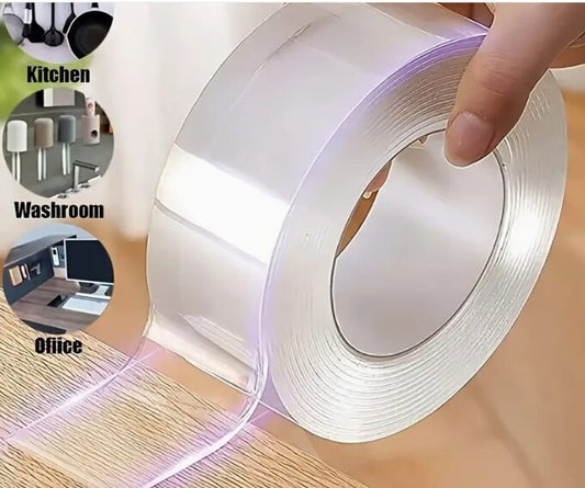 Transparent double-sided tape for repairs and projects 4m x 20mm 241023-1750