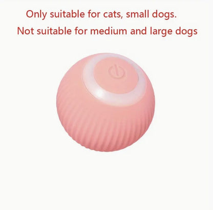 Interactive LED cat toy with USB charging and 360° rotation