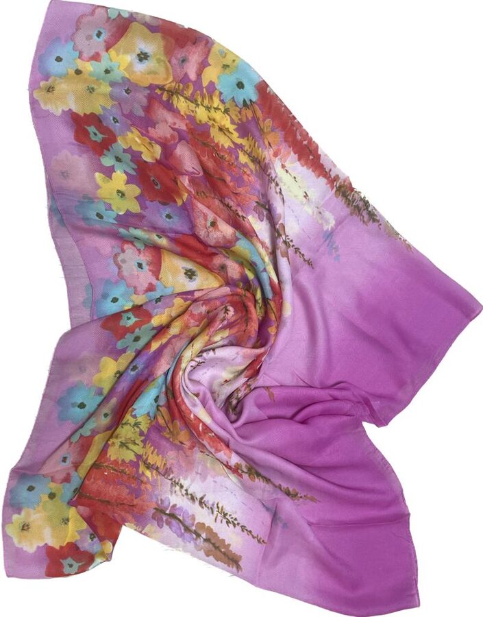 cotton and silk scarf, kerchief. In several shades