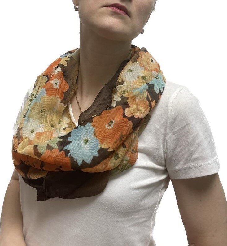 cotton and silk scarf, kerchief. In several shades