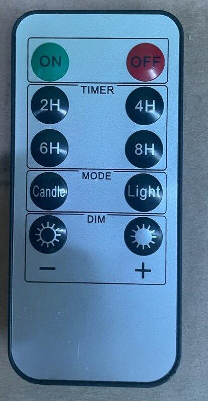 LED classic candles. 6 pieces. + remote control.