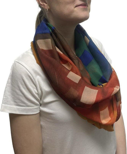 cotton and silk scarf, kerchief.