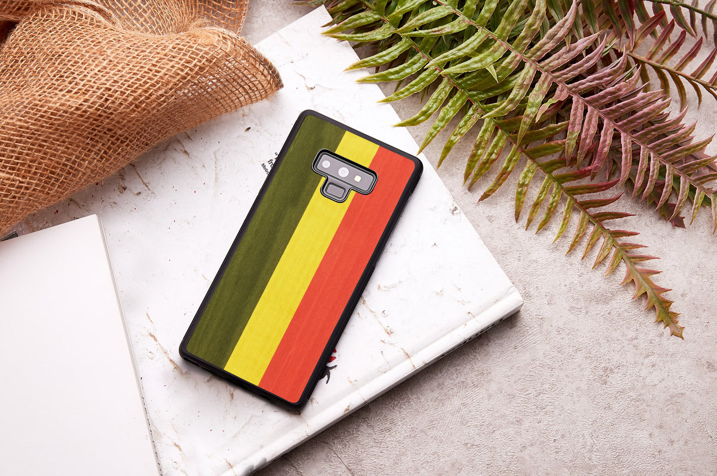 Smartphone case made of natural wood for Samsung Galaxy Note 9