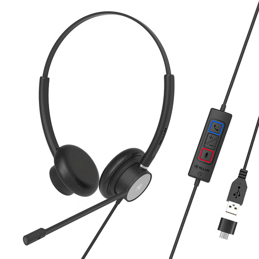 Наушники Tellur Voice 320 Проводные внутриканальные бинауральные, черные — профессиональное качество звука