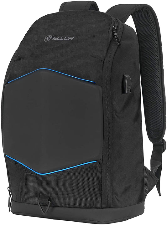 Рюкзак для ноутбука Tellur 15.6 с подсветкой, USB-портом, черный