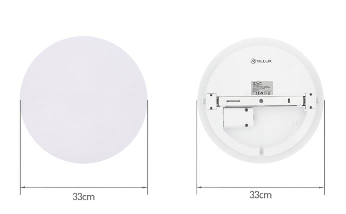 WiFi LED Ceiling Lamp, Adjustable 24W, Tellur