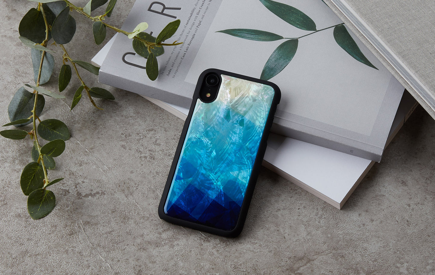 iPhone XR cover iKins blue-black pearl