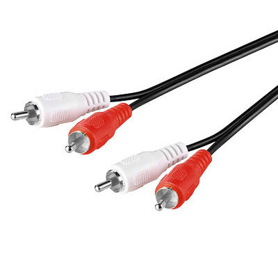 Кабель RCA 1,5 м, черный, 2xRCA M/M — Sbox RCA-101