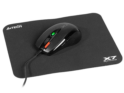 Computer mouse with pad, 7 buttons, USB, A4Tech X-7120 Black