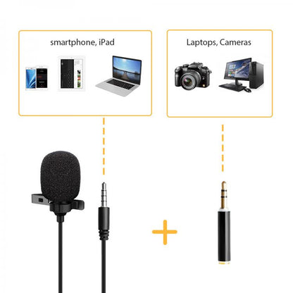 Small Computer Microphone with TRRS Adapter - Sbox PM-402