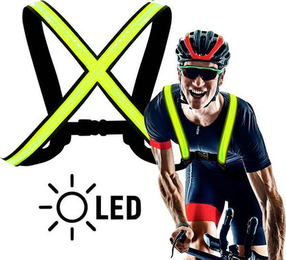 LED vest with bright diodes, Easypix StreetGlow L/XL