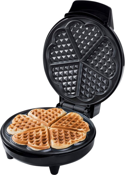 Waffle oven. Waffle pan with non-stick coating. Heart-shaped waffle maker. 700W. 