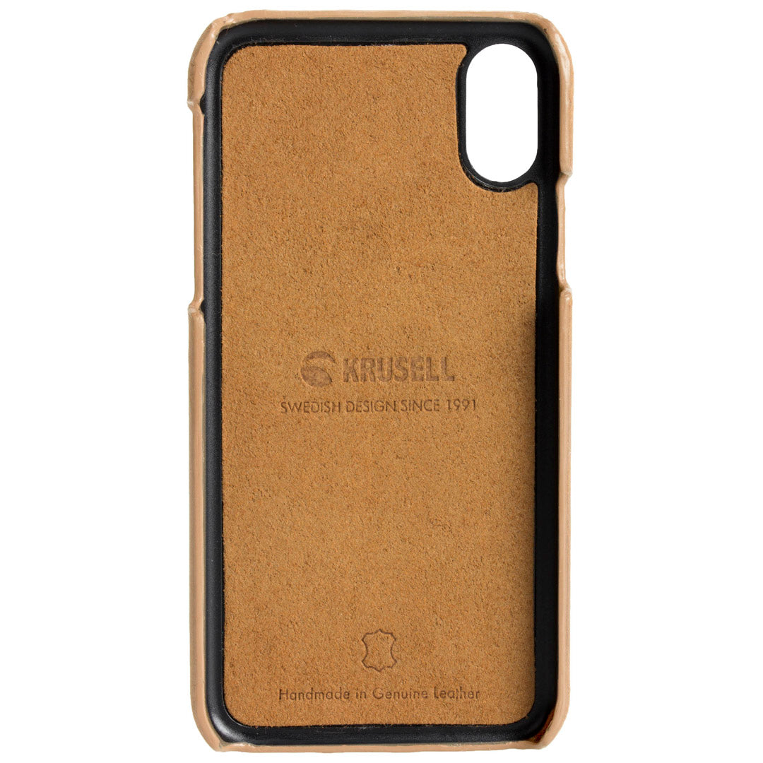 Чехол Krusell Sunne 2 Card Cover Apple iPhone XR винтажный телесного цвета 