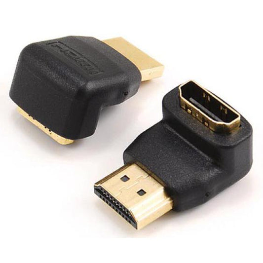 HDMI Adapteris 90° M/F Apzeltīts - Sbox AD.HDMI-F/M-90/R