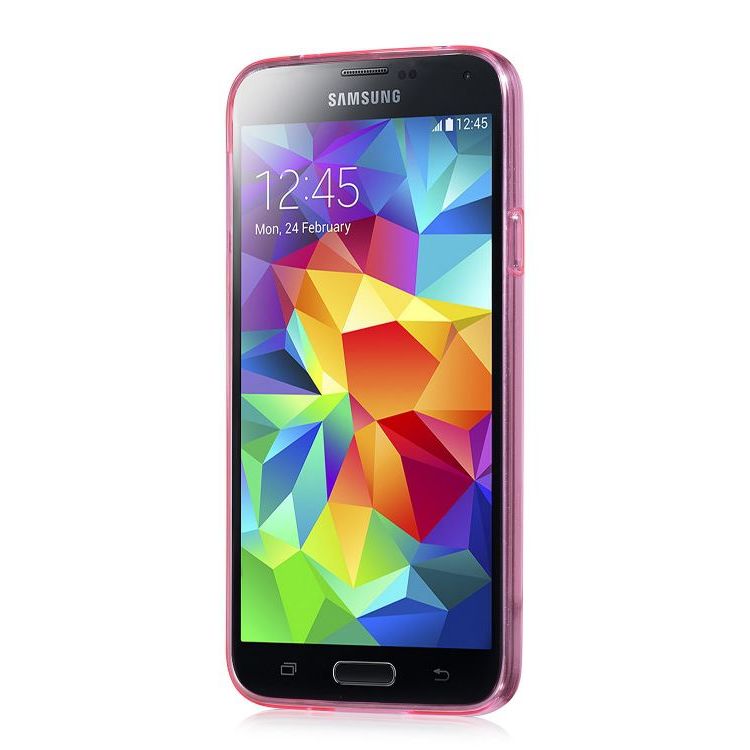 TPU silicone cover for Samsung S5, red, HOCO