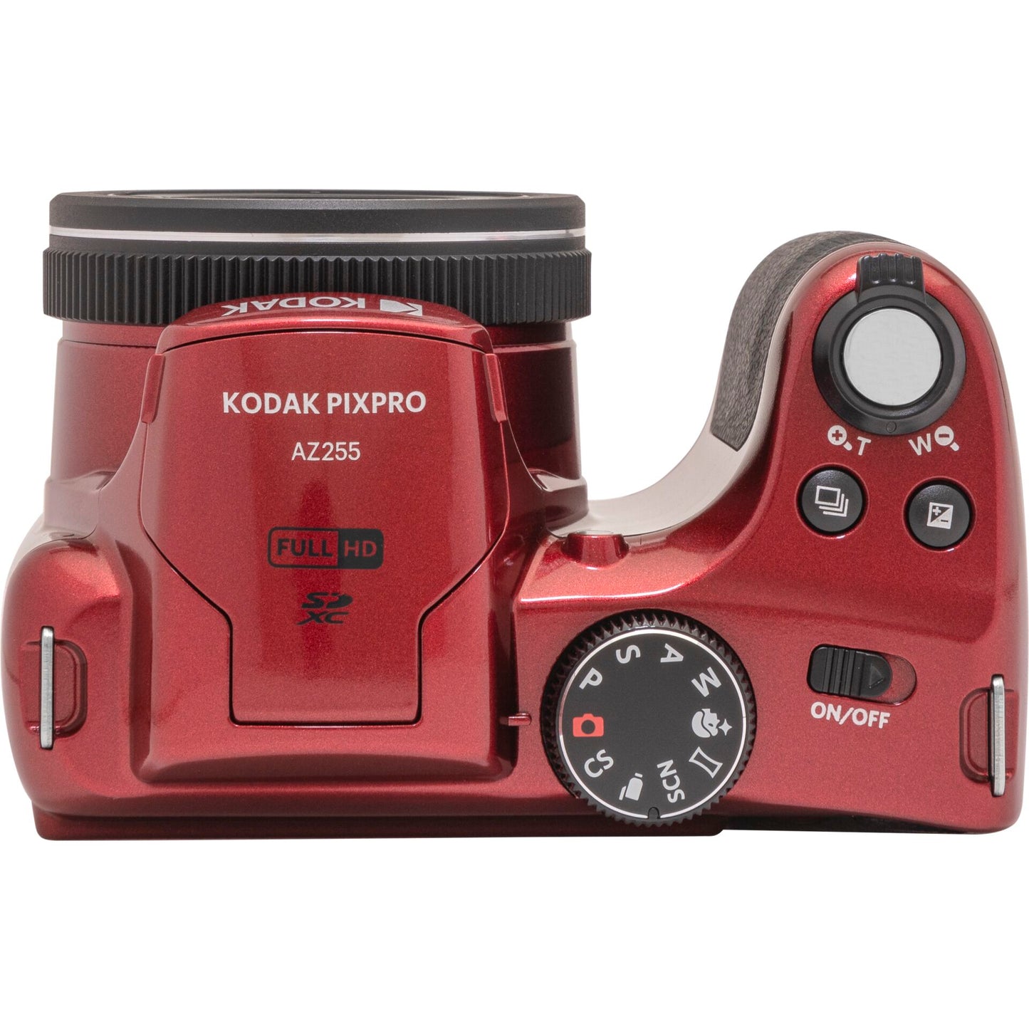 Digital camera with 25x zoom, Full HD - Kodak AZ255, red