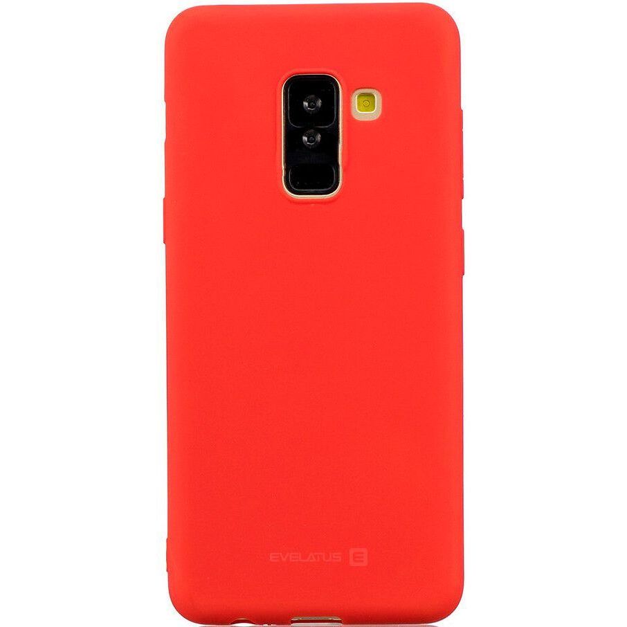 Silicone Cover for Samsung A6 Plus 2018, Red Evelatus