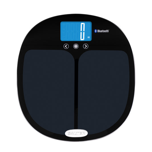 Salter 9192 BK3R Curve Bluetooth Smart Analyzer Bathroom Scale black