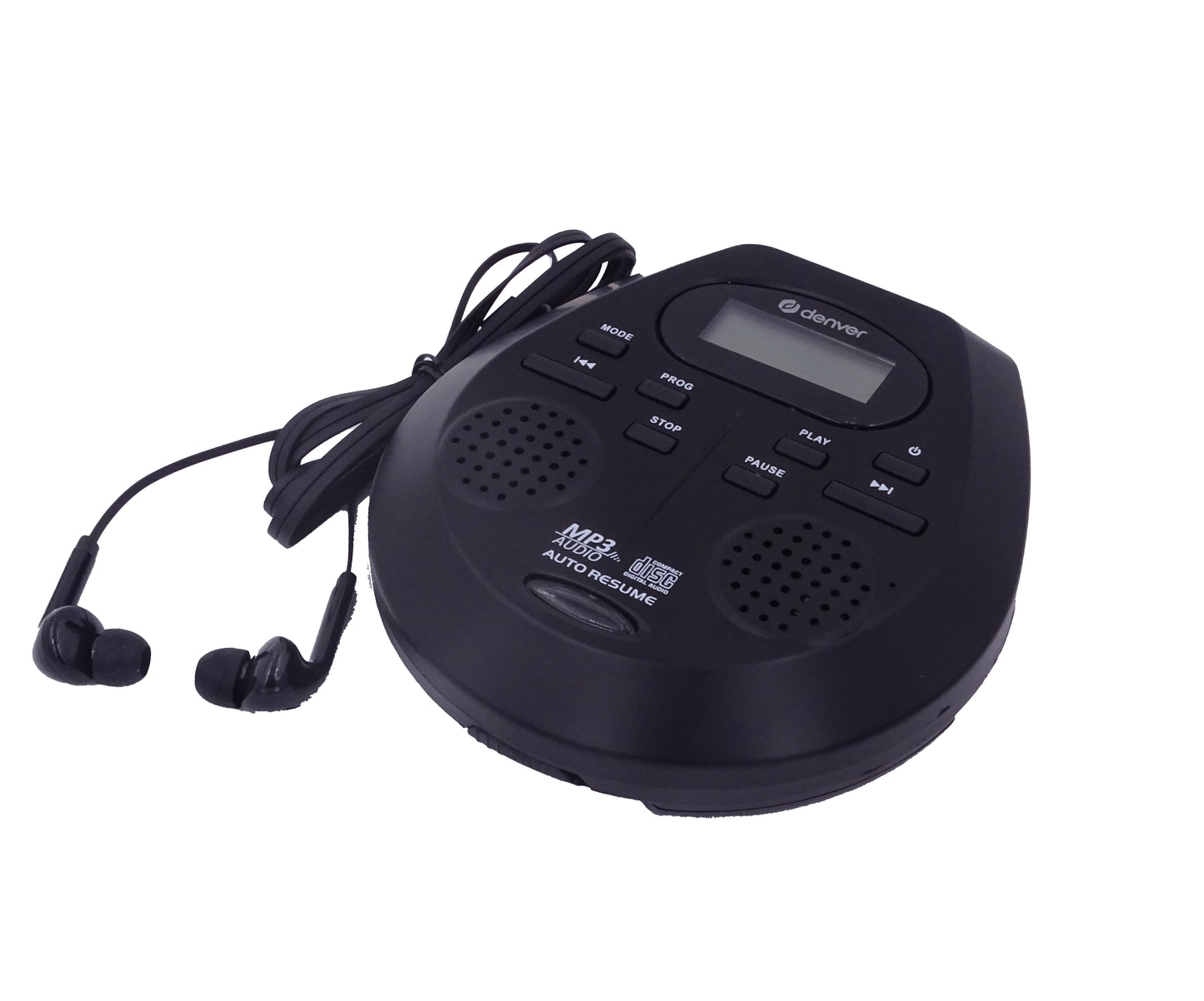 Portable CD/MP3 Player with Anti-Shock - Denver DMP-395B Black