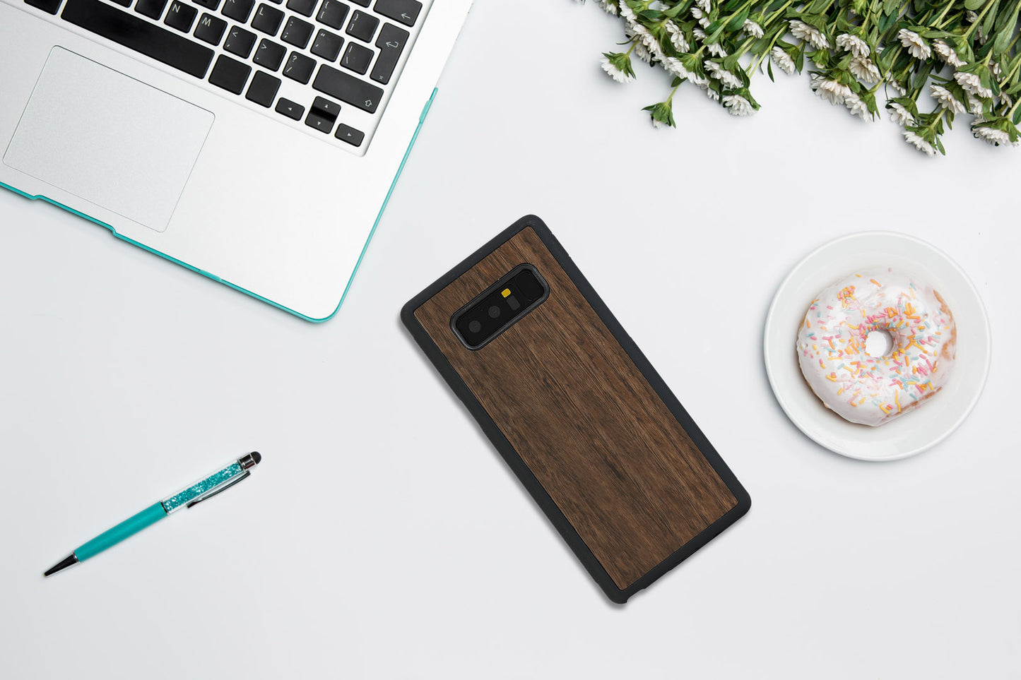 Чехол для смартфона Samsung Galaxy Note 8 из натурального дерева MAN&amp;WOOD