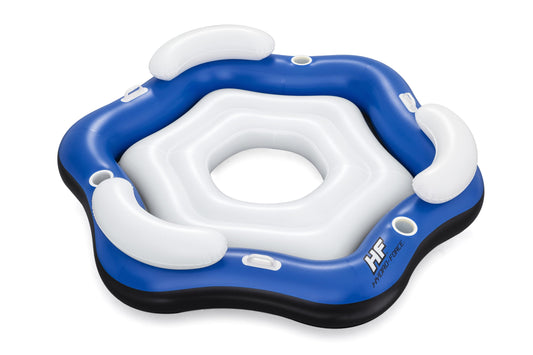 Inflatable island with backrests and drink holders Bestway Hydro-Force X3