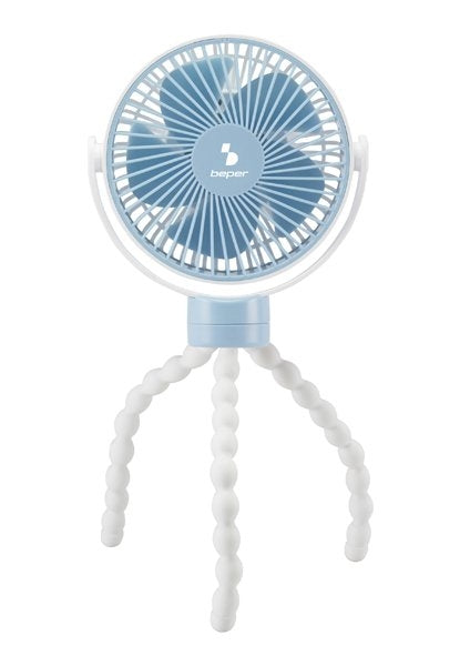 Small rechargeable table fan with flexible legs Beper P206VEN430