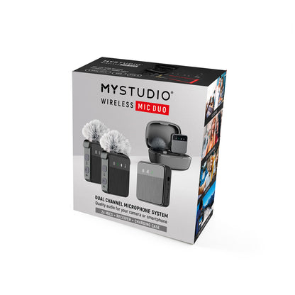 Bezvadu mikrofons ar augstu skaņas kvalitāti Easypix MyStudio 62022