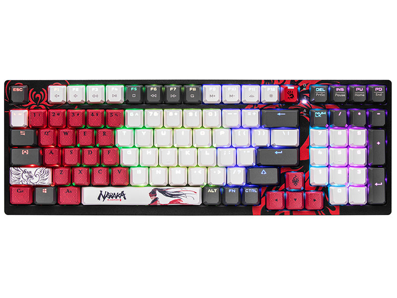 Kompakta mehāniskā tastatūra ar RGB apgaismojumu, A4Tech Bloody S98