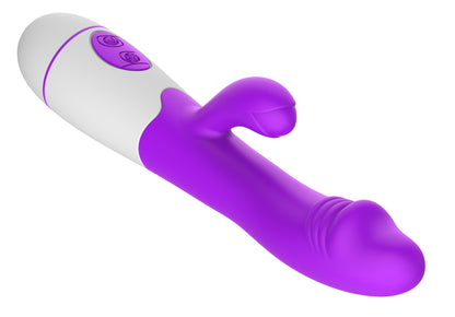 G-spot and clitoris massager, purple - Erolab (ZYCD01p)