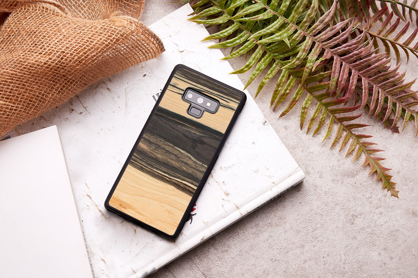 Smartphone cover Galaxy Note 9, white ebony black