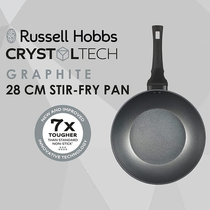 Stirring pan 28cm Russell Hobbs RH01856EU7 Crystaltech Tall - Black