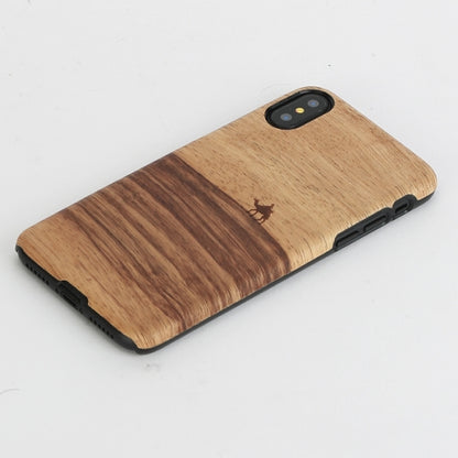 iPhone X/XS cover in natural wood, MAN&amp;WOOD terra black