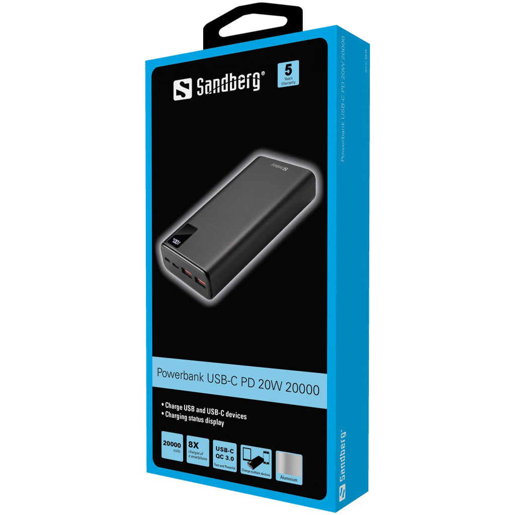 Sandberg 420-59 Powerbank USB-C PD 20 Вт 20 000 